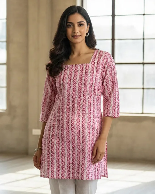 Women's Printed Straight Kurti for Daily Wear